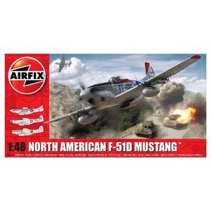 Airfix A05136 North American F-51D Mustang 1/48 Scale Plastic Model Kit