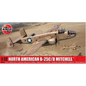 Airfix A06015A North American B-25C/D Mitchell 1/72 Scale Plastic Model Kit
