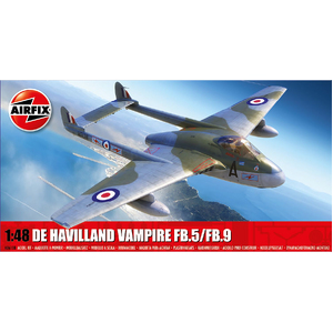 Airfix A06108 de Havilland Vampire FB.5/FB.9 1/48 Scale Model Plastic Kit