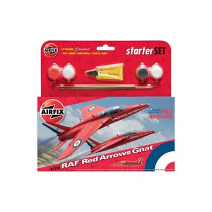 Airfix A55105 RAF Red Arrows Gnat Starter Set 1:72 Scale Model Kit