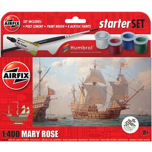 Airfix A55114A Mary Rose 1/400 Scale Plastic Model Starter Kit