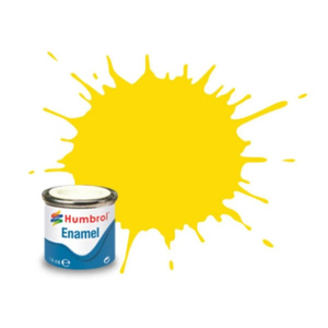 Humbrol 69 Yellow Gloss - 14ml Enamel Paint  AA0761