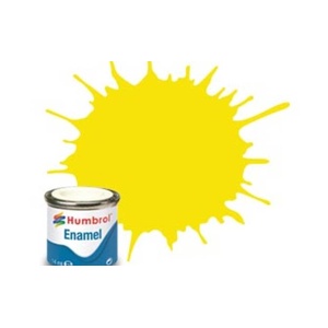 Humbrol No.99 Lemon Matt Enamel Paint 14ml - AA1095