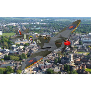 Corgi AA29204 Supermarine Spitfire T9, PV202 - Aerial Collective, Duxford Airfield 1/72 Diecast Model