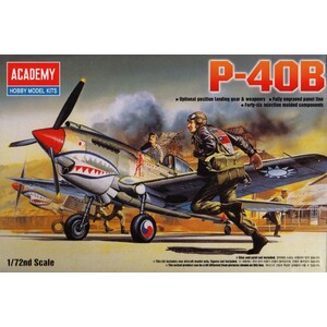 Academy 12456 Curtiss 12456 P-40B Tomahawk 1/72 Scale Model Kit
