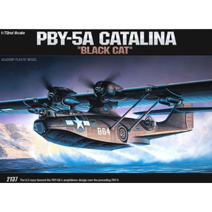 Academy 12487 PBY-5A Black Cat Aircraft 1:72 Scale Model