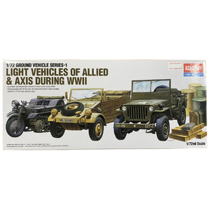 Academy 13416 Light Vehicles of Allied & Axis During WWII 1/72 Scale Plastic Model Kit