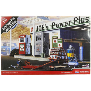 Academy 15122 Joe's Power Plus Service Station 1/24 Scale Plastic Model Kit