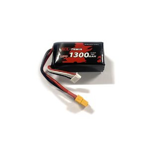 Ace Power 14.8V 4S 1300mAh 70C LiPo Battery Soft Case w/ XT60 Connector