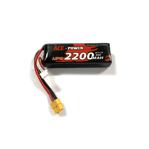 Ace Power 11.1V 3S 2200mAh 40C LiPo Battery Soft Case w/ XT60 Connector