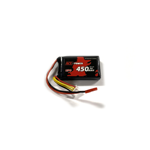 Ace Power 11.1V 3S 450mAh 30C LiPo Battery Soft Case w/ JST Connector