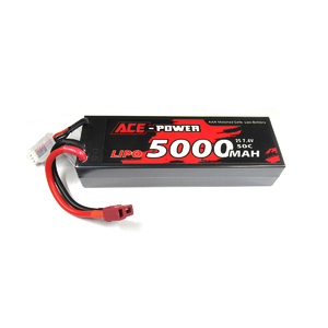 Ace Power 7.4v 2S 5000mah 50c Lipo Battery Deans Plug Hard Case