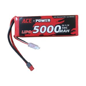 Ace Power 3S 11.1v 5000mAh 50C Soft Case LiPo Battery w/ Deans Connector
