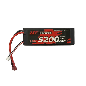 Ace Power 7.4V 2S 5200mAh 50C LiPo Battery Hard Case w/ Deans Connector