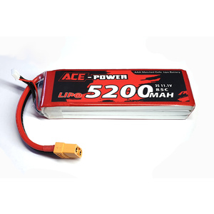 Ace Power 11.1v 5200mah Lipo 85C Battery XT90 Plug