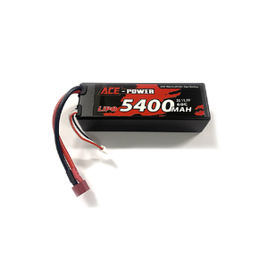 Ace Power 3S 11.1v Lipo Battery 5400mah 60C Hard Case Deans Plug