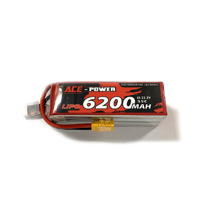 Ace Power 6S 22.2V 6200mAh 35C LiPo Battery w/ XT90 Connector