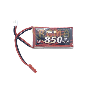 Ace Power 1S 3.7V 850mAh 30C LiPo Battery Soft Case w/ JST Connector
