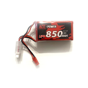 ACE Power 3S 11.1V 850mAh 30C LiPo Battery Soft Case w/ JST Connector