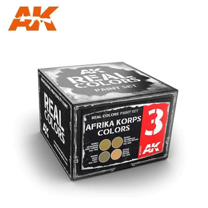 AK Paint 3 RCS003 Real Colours Afrika Korps Colours Set