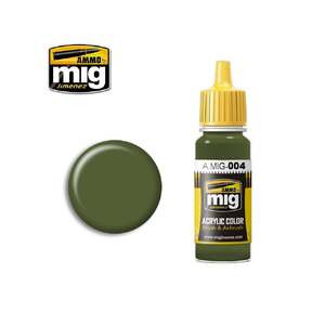 Ammo A.MIG-0004 RAL 6011 B Reseda Green Acrylic Paint Colour 17mL