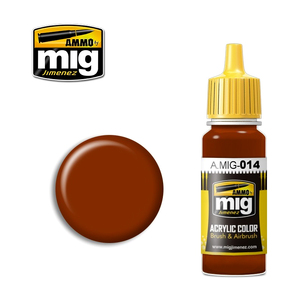 Ammo A.MIG-0014 RAL 8012 Robraun Acrylic Paint Colour 17mL