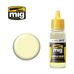 Ammo A.MIG-0017 RAL 9001 Cremeweiss Acrylic Paint Colour 17mL