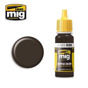 Ammo A.MIG-0020 6K Russian Brown Acrylic Paint Colour 17mL