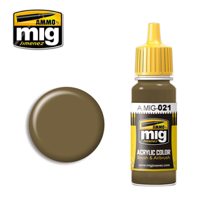 Ammo A.MIG-0021 7K Russian Tan Acrylic Paint Colour 17mL