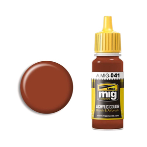 Ammo A.MIG-0041 Dark Rust Acrylic Paint Colour 17mL