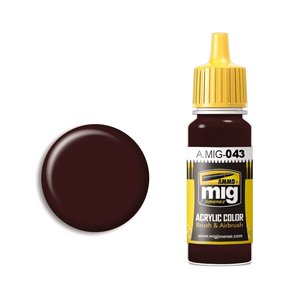 Ammo A.MIG-0043 Shadow Rust Acrylic Paint Colour 17mL