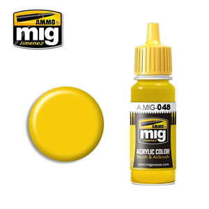 Ammo A.MIG-0048 Yellow Acrylic Paint Colour 17mL