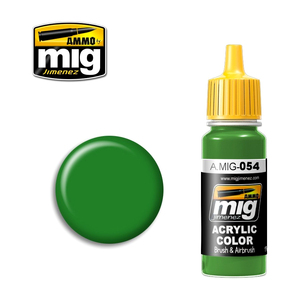 Ammo A.MIG-0054 Signal Green Acrylic Paint Colour 17mL