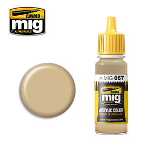 Ammo A.MIG-0057 Yellow Grey Acrylic Paint Colour 17mL