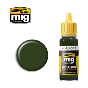 Ammo A.MIG-0065 Forest Green Acrylic Paint Colour 17mL