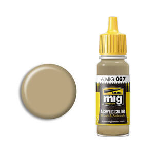 Ammo A.MIG-0067 Light Sand Grey Acrylic Paint Colour 17mL