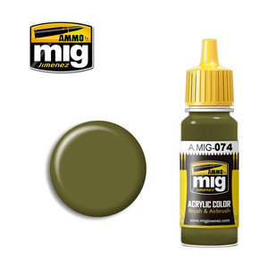 Ammo A.MIG-0074 Green Moss Acrylic Paint Colour 17mL