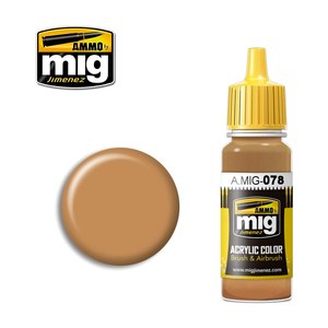 Ammo A.MIG-0078 Ochre Earth Acrylic Paint Colour 17mL