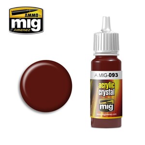 Ammo A.MIG-0093 Crystal Red Acrylic Paint Colour 17mL