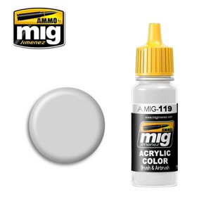 Ammo A.MIG-0119 Cold Grey Acrylic Paint Colour 17mL