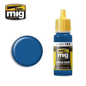 Ammo A.MIG-0123 Marine Blue Acrylic Paint Colour 17mL