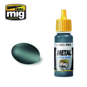 Ammo A.MIG-0193 Bluish Titanium Metallic Acrylic Paint Colour 17mL