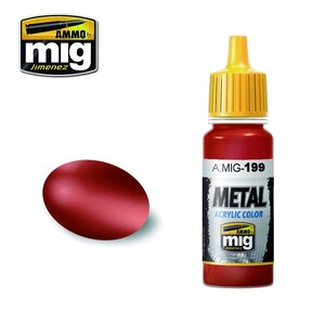 Ammo A.MIG-0199 Copper Metallic Acrylic Paint Colour 17mL