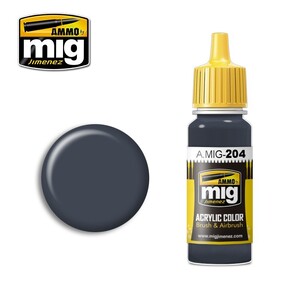 Ammo A.MIG-0204 FS-36118 Medium Gunship Gray Acrylic Paint Colour 17mL