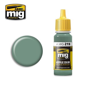 Ammo A.MIG-0219 FS-34226 (BS 283) Interior Green Acrylic Paint Colour 17mL