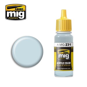 Ammo A.MIG-0231 RLM 65 Hellblau Acrylic Paint Colour 17mL
