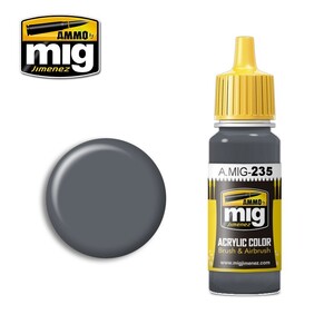 Ammo A.MIG-0235 FS-36152 Dark Grey AMT-12 Acrylic Paint Colour 17mL