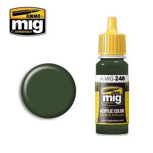 Ammo A.MIG-0248 RLM 80 Olivgrun Acrylic Paint Colour 17mL