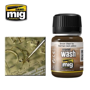 Brown Wash Paint for German Dark Yellow
