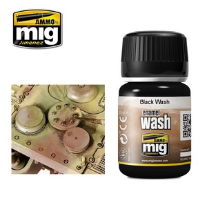 Ammo A.MIG-1011 Black Enamel Wash 35mL